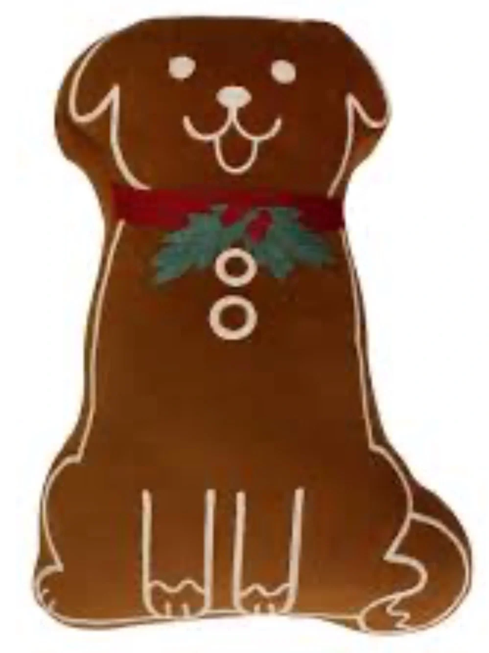 St. Nicholas Square® Gingerbread Dog Decorative Pillow NWT